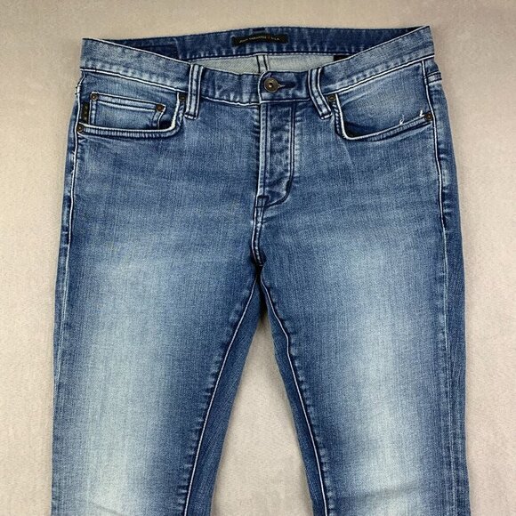 John Varvatos USA Mens Pants 30 Blue Jeans Wight Skinny Cotton Stretch 30x32 - Picture 2 of 14
